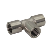 Union Tee Brass Nickel Plated Pipe Fitting Male to Female