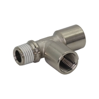 Run Tee Brass Nickel Plated Pipe Fitting Male to Female