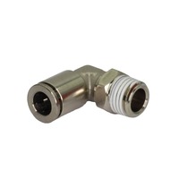 Elbow Brass Nickel Plated Push-in Fitting Male to Tube