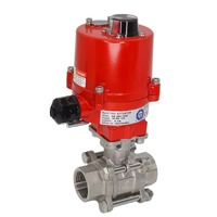 1/4" - 2" BSPP SS316 Heavy Duty 3 Piece Non Return Electric Actuated Ball Valve with MO