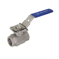 1/4" - 2" BSPP SS316 Heavy Duty 2 Piece Manual Ball Valve with Lockable Handle